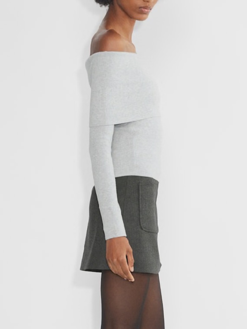 NWT Wilfred Nola Sweater in Heather Chrome ! Size L - Picture 4 of 10